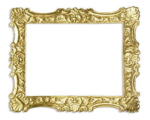 Kunze A060036011 Rahmen, 8 x 10 cm, 2 Stück, Geprägtes Papier, Gold von Kunze