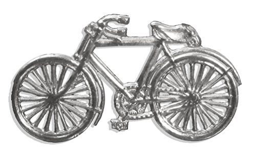 Kunze A060792012 Fahrrad, 5 x 3 cm 6 Stück, Geprägtes Papier, Silber von Kunze