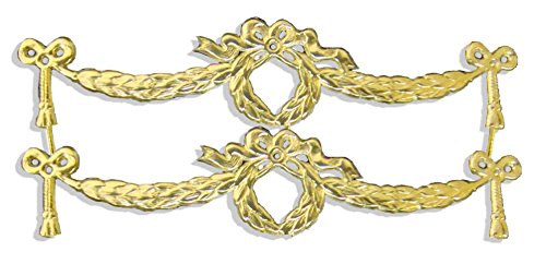 Kunze Dresdner Pappe Ornamente, 1,5 x 7,6 cm, 6 Stück je Blatt, Gold Kunze Dresdner Pappe Ornamente, 1,5 x 7,6 cm, 6 Stück je Blatt, Gold von Kunze