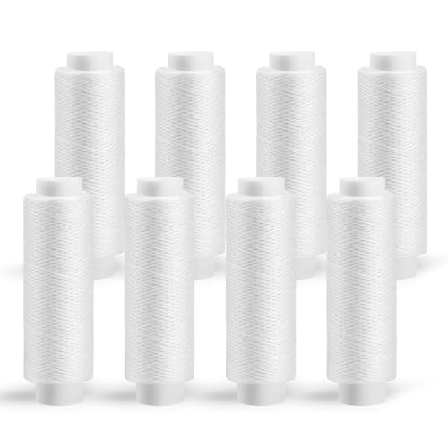 8 Stück Nähgarn, 200 Yards Nähgarn weiß, Nähgarnfür Nähmaschine weißer Faden, Garn Nähmaschine für Handquilten, Sticken und Basteln 8 Stück Nähgarn, 200 Yards Nähgarn weiß, Nähgarnfür Nähmaschine weißer Faden, Garn Nähmaschine für Handquilten, Sticken und Basteln von Kuppt