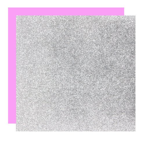 Origami-Papier Premium Double Color 12 cm Metallic-Paper silber-rosa, 10 Blatt von Kurasawa
