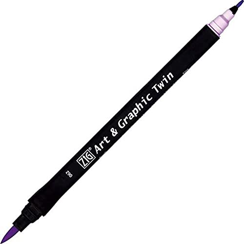 Kuretake ZIG Art and Graphic Twin Tip Brush Marker Pen 062 Lavender Kuretake ZIG Art and Graphic Twin Tip Brush Marker Pen 062 Lavender von Kuretake