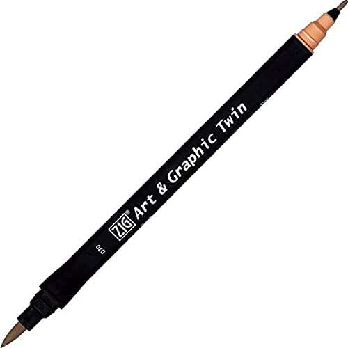 Kuretake ZIG Art and Graphic Twin Tip Bürste Marker 070 Burnt Ochre Kuretake ZIG Art and Graphic Twin Tip Bürste Marker 070 Burnt Ochre von Kuretake