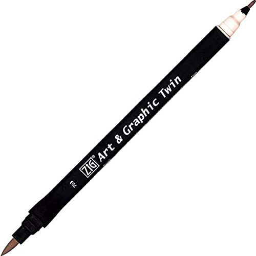 Kuretake ZIG Art und Graphic Marker mit Doppelspitze Bürste 703 Rosenholz Kuretake ZIG Art und Graphic Marker mit Doppelspitze Bürste 703 Rosenholz von Kuretake