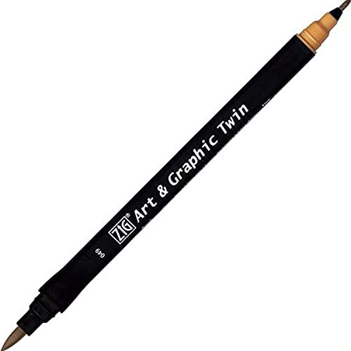 Kuretake ZIG Art and Graphic Twin Tip Bürste Marker 049, Beige Kuretake ZIG Art and Graphic Twin Tip Bürste Marker 049, Beige von Kuretake