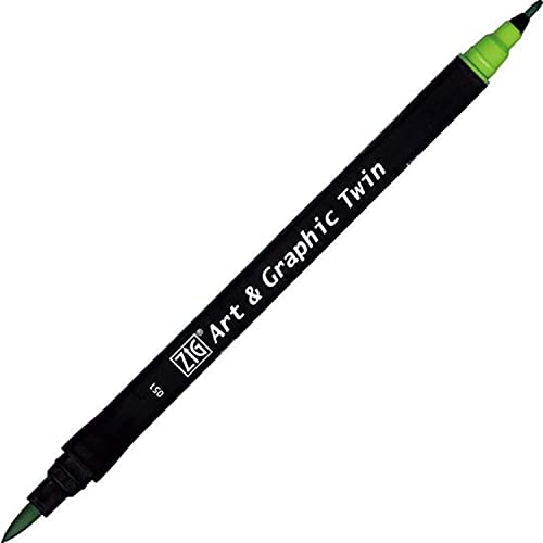 Kuretake ZIG Art and Graphic Twin Tip Bürste Marker 051, Maigrün Kuretake ZIG Art and Graphic Twin Tip Bürste Marker 051, Maigrün von Kuretake