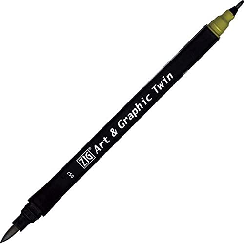 Kuretake ZIG Art and Graphic Twin Tip Bürste Marker 057 Olive Green Kuretake ZIG Art and Graphic Twin Tip Bürste Marker 057 Olive Green von Kuretake