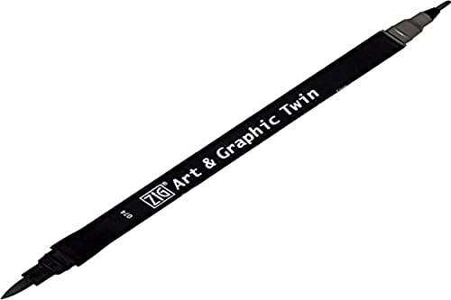 Kuretake ZIG Art and Graphic Twin Tip Bürste Marker 074 Grey Kuretake ZIG Art and Graphic Twin Tip Bürste Marker 074 Grey von Kuretake