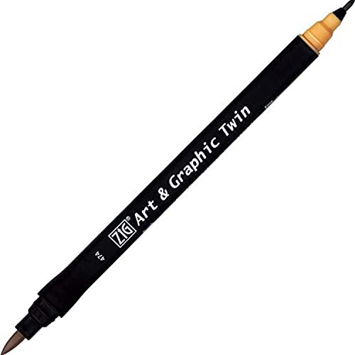 Kuretake ZIG Art and Graphic Twin Tip Bürste Marker 474 Senf Kuretake ZIG Art and Graphic Twin Tip Bürste Marker 474 Senf von Kuretake