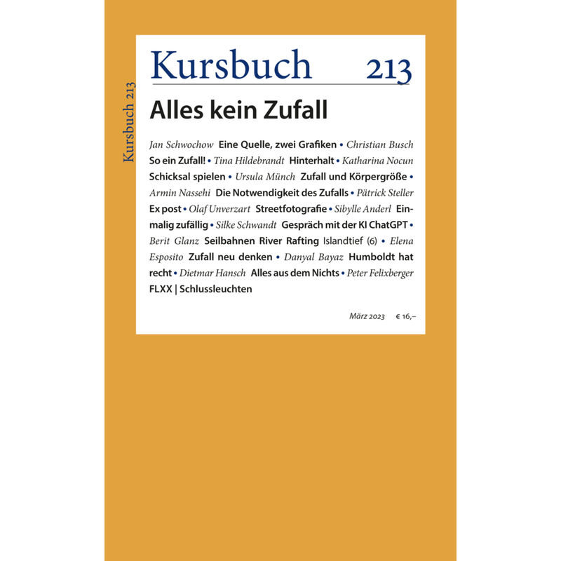 Kursbuch 213, Kartoniert (TB) von Kursbuch Kulturstiftung