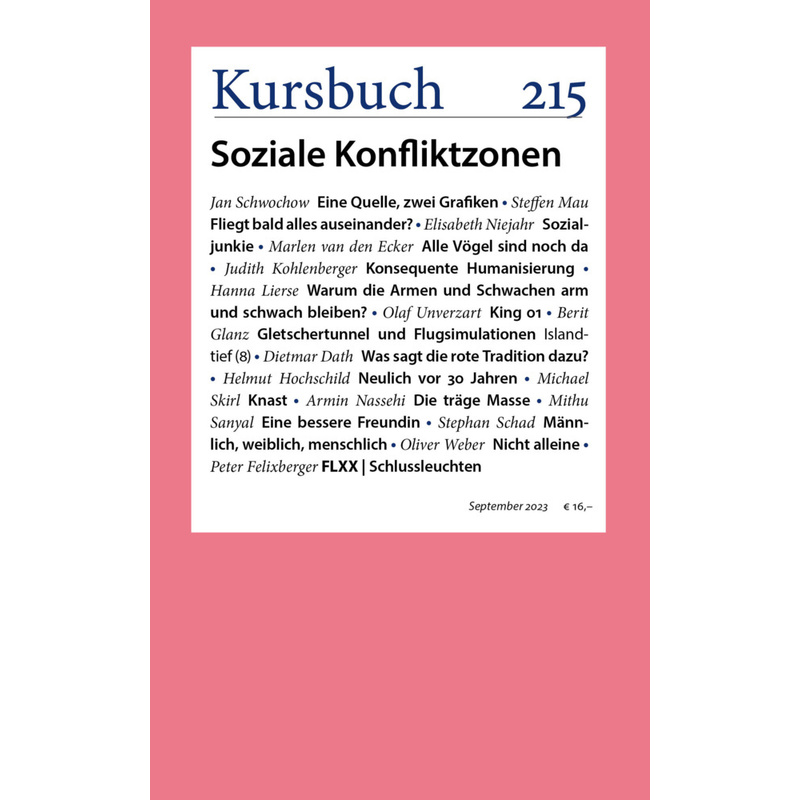 Kursbuch 215, Kartoniert (TB) von Kursbuch Kulturstiftung