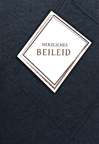 AV - KE - Beileidskarte mit Umschlag B6, einfühlsame Trauerkarte 17,1 x 11,7 cm, hochwertige Klappkarte - Motiv: Schwarz AV - KE - Beileidskarte mit Umschlag B6, einfühlsame Trauerkarte 17,1 x 11,7 cm, hochwertige Klappkarte - Motiv: Schwarz von Kurt Eulzer