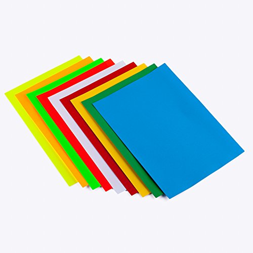 9 - Farben Set Etiketten Selbstklebendes Farbpapier Multicut Vellum in A4 Format (Artikel:ET9F) von Kurt-Europe.de