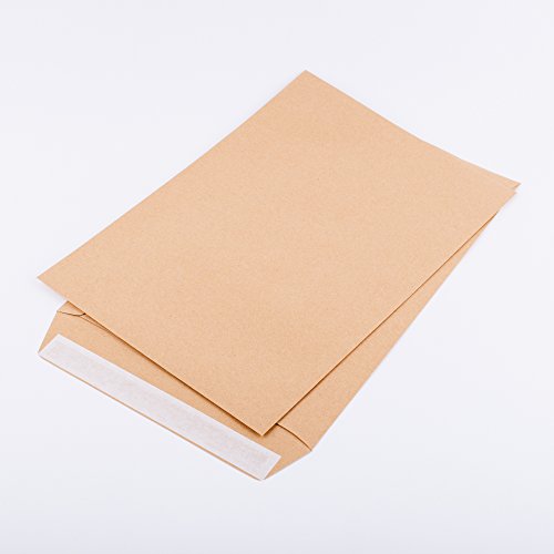 Versandtaschen DIN B4 250 x 353 mm braun 120 g/m² ohne Fenster haftklebend (380120) von KurtSrip