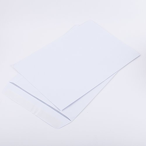 Versandtaschen DIN B4 250 x 353 mm weiß 100g/m² ohne Fenster haftklebend (160106) (50) von Kurt-Europe.de