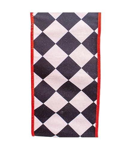 Kurt Adler Doppeldrahtband mit Harlekin-Checks, Dupion-Rückseite, 4,5 m Kurt Adler Doppeldrahtband mit Harlekin-Checks, Dupion-Rückseite, 4,5 m von Kurt S. Adler