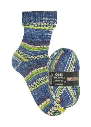 Opal Sockenwolle Hundertwasser | Sockengarn 4-fädig | Strumpfwolle zum Stricken und Häkeln | 100g, 420m (1437) von Kurtenbach