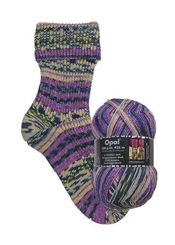 Opal Sockenwolle Hundertwasser | Sockengarn 4-fädig | Strumpfwolle zum Stricken und Häkeln | 100g, 420m (3203) von Kurtenbach