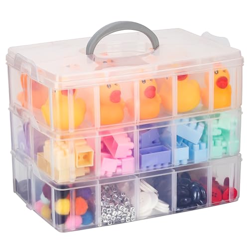 Kurtzy Sortierbox für Kleinteile mit 30 Fächern - Aufbewahrungsbox mit Fächern - Sortierkasten Aufbewahrung Sammelbox - Sortiersystem Sortierboxen - Bastel Organizer Bastelbox Kurtzy Sortierbox für Kleinteile mit 30 Fächern - Aufbewahrungsbox mit Fächern - Sortierkasten Aufbewahrung Sammelbox - Sortiersystem Sortierboxen - Bastel Organizer Bastelbox von Kurtzy