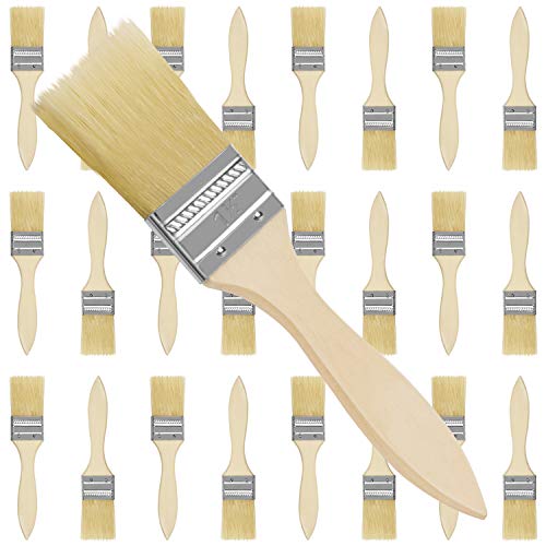 Kurtzy Pinselset 24-er Pack – 38,1mm Pinselkopf, Malerpinsel Größe 17,5cm - Pinsel Set für Farben, Lack, Beizen, Klebstoffe - Flachpinsel, Lasurpinsel, Lackpinsel für Malerbedarf, zum Streichen, DIY Kurtzy Pinselset 24-er Pack – 38,1mm Pinselkopf, Malerpinsel Größe 17,5cm - Pinsel Set für Farben, Lack, Beizen, Klebstoffe - Flachpinsel, Lasurpinsel, Lackpinsel für Malerbedarf, zum Streichen, DIY von Kurtzy