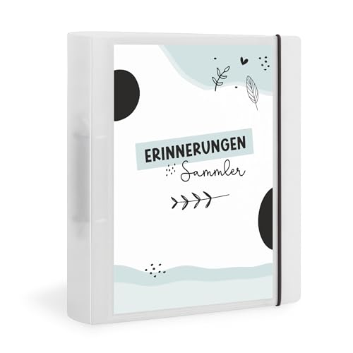 Flexibook Ringordner A4, Erinnerungssammler Design, mit D-Ring-Mechanik, Gummizugverschluss Flexibook Ringordner A4, Erinnerungssammler Design, mit D-Ring-Mechanik, Gummizugverschluss von KuschelICH