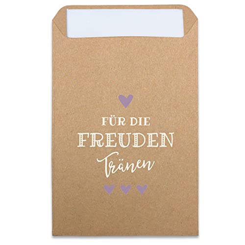 KuschelICH Für die Freudentränen Verpackung Kraftpapier Papiertüte (Flieder) von KuschelICH