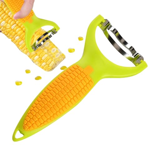 Kustimantu Horn-Stripper, Maisentferner | Maiskernentferner | Gemüseschäler aus Edelstahl, Schäler, Netzwerk- und Schneidwerkzeuge für Picknick, von Kustimantu