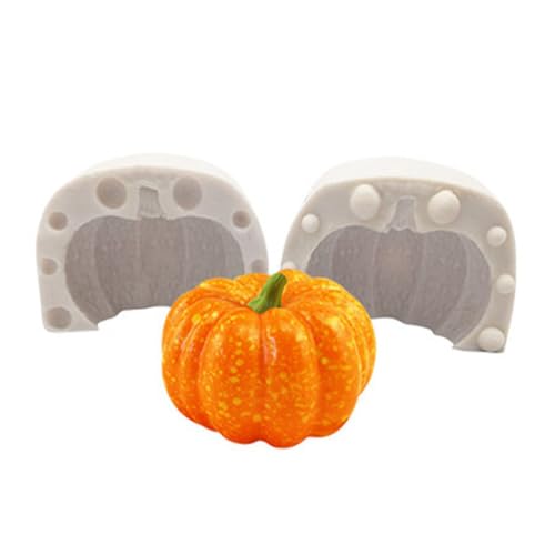 Kustimantu Kürbisformen – Silikonformen für Halloween, Relief, wiederverwendbar, antihaftbeschichtet, hitzebeständig, lebensmittelecht, für Desserts, Schokolade, Bastelarbeiten aus Kunstharz von Kustimantu