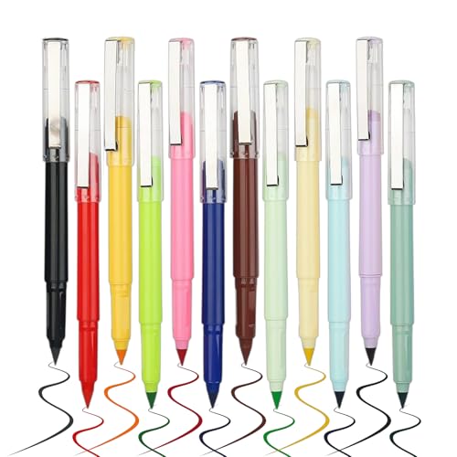 Kustimantu Kugelschreiber ohne Tinte, Stift ohne Schärfen, 12 Stück, kein Anspitzer erforderlich, zum Zeichnen, Schreiben von Kindern, Studenten, Zuhause, Schule von Kustimantu