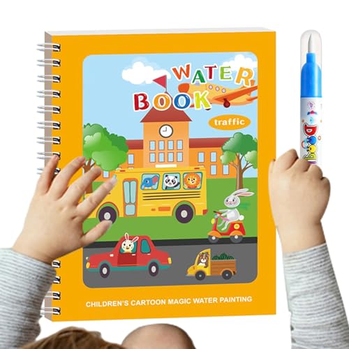 Kustimantu Malbuch auf Wasserbasis für – Reise-Zeichenbuch, mit Pinsel, pädagogisches Künstlerbedarf für kreative Aktivitäten im Klassenzimmer und im Vorschulunterricht Kustimantu Malbuch auf Wasserbasis für – Reise-Zeichenbuch, mit Pinsel, pädagogisches Künstlerbedarf für kreative Aktivitäten im Klassenzimmer und im Vorschulunterricht von Kustimantu