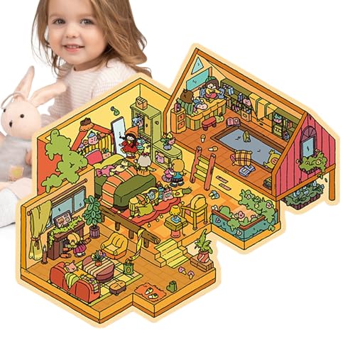 Kustimantu Miniatur-Haus-Szenenaufkleber, Cartoon-Szene, Aufkleber, Erstellen von Miniatur-Aufklebern, Bühnenaufkleber – Scrapbooking-Kunst für Erwachsene Kustimantu Miniatur-Haus-Szenenaufkleber, Cartoon-Szene, Aufkleber, Erstellen von Miniatur-Aufklebern, Bühnenaufkleber – Scrapbooking-Kunst für Erwachsene von Kustimantu