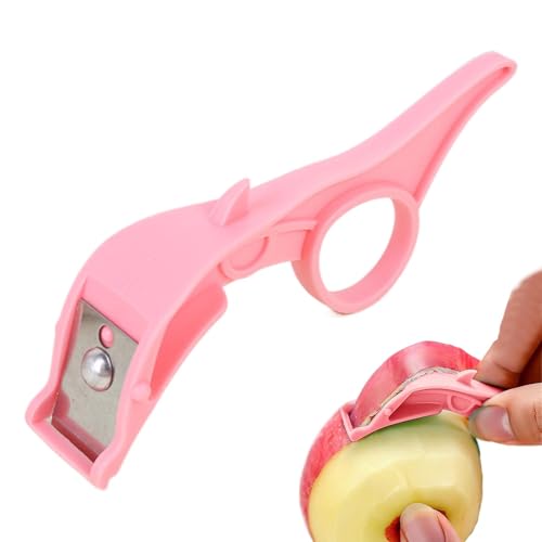 Kustimantu Orangenschäler, Zitronenschäler | 2-in-1 Schäler von multifunktionalen tragbaren Ringen | Gemüse mit rutschfestem Griff, Küchenzubehör, Schälwerkzeug von Kustimantu