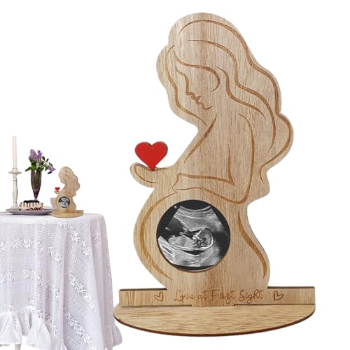 Kustimantu Ultraschall-Erinnerungsstück für Babys, Bilderrahmen aus Holz, Schwangerschaft, Ankündigung zur Geburt, Tischdekoration für Schlafzimmer, Wohnzimmer oder Nachttisch Kustimantu Ultraschall-Erinnerungsstück für Babys, Bilderrahmen aus Holz, Schwangerschaft, Ankündigung zur Geburt, Tischdekoration für Schlafzimmer, Wohnzimmer oder Nachttisch von Kustimantu