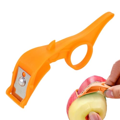 Kustimantu Zitronenschäler, Orangenschäler für Cocktails – 2 in 1 Schäler von multifunktionalen tragbaren Ringen | Gemüseschäler mit rutschfestem Griff, Küchenzubehör von Kustimantu
