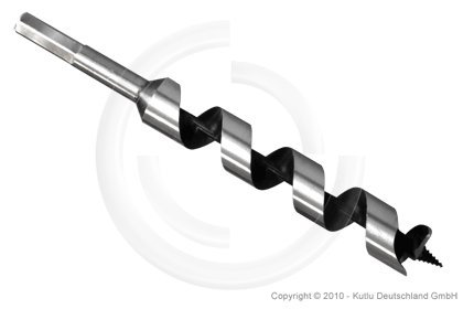 24mm Lewis Schlangenbohrer Holzbohrer für normales Bohrfutter 24x230mm von Kutlu Deutschland GmbH