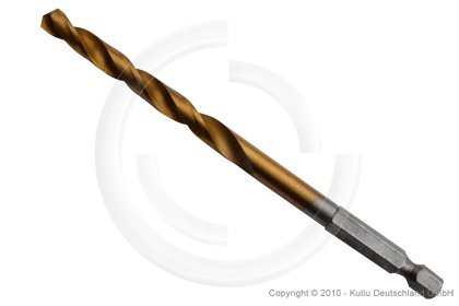 HSS Metallbohrer Spiralbohrer 1/4" Sechskantschaft für Schlagschrauber Ø 8mm von Kutlu Deutschland GmbH