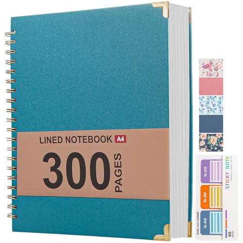 Liniertes Spiralnotizbuch für die Arbeit, 300 Seiten, Leder, 21,6 x 27,9 cm, College-Notizbücher zum Schreiben mit 120 g/m² Papier, Hardcover-Notizbücher für Notizen, perfekt für Büro, Zuhause Liniertes Spiralnotizbuch für die Arbeit, 300 Seiten, Leder, 21,6 x 27,9 cm, College-Notizbücher zum Schreiben mit 120 g/m² Papier, Hardcover-Notizbücher für Notizen, perfekt für Büro, Zuhause von Kutoda