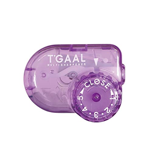 KUTSUWA STAD T'GAAL Angle Angle Adjustable Pencil Sharpener, Transluzent Purple, 1 Stück (RS036PU) von Kutsuwa