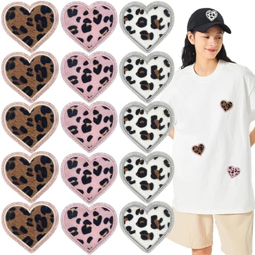 Aufnäher mit Leopardenherz, zum Aufbügeln, niedlich, bestickt, Herz, zum Aufnähen, Applikation, Einfachheit, modisch, dekorativ für Kleidung, Taschen, Jacken, Jeans, DIY, Hüte, Rucksäcke, Jacken Aufnäher mit Leopardenherz, zum Aufbügeln, niedlich, bestickt, Herz, zum Aufnähen, Applikation, Einfachheit, modisch, dekorativ für Kleidung, Taschen, Jacken, Jeans, DIY, Hüte, Rucksäcke, Jacken von KuuGuu