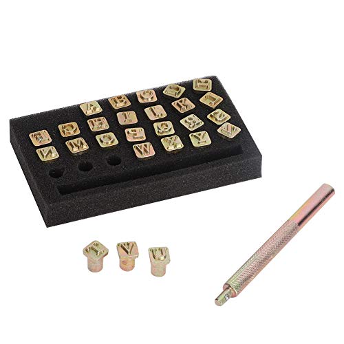 Kuuleyn Metallstempel Buchstabenstanzer Lederbriefstempel Stempelstanze 6mm Metallbuchstaben DIY Lederstempel Stanzwerkzeug Stempel Alphabet Stanzwerkzeug Handwerk Kuuleyn Metallstempel Buchstabenstanzer Lederbriefstempel Stempelstanze 6mm Metallbuchstaben DIY Lederstempel Stanzwerkzeug Stempel Alphabet Stanzwerkzeug Handwerk von Kuuleyn