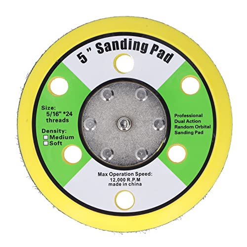 Orbital Random Holderm, Platten-Kit Swirl Killer, 5-Zoll-Schleifpad 5/16-24 Klett-Pu-Trägerplatte Pneumatischer Sander-Puffer 12000 U/min Orbital Random Holderm, Platten-Kit Swirl Killer, 5-Zoll-Schleifpad 5/16-24 Klett-Pu-Trägerplatte Pneumatischer Sander-Puffer 12000 U/min von Kuuleyn