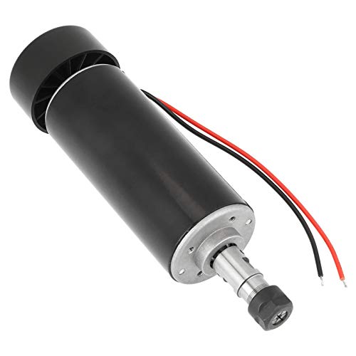 Spindelmotor, gebürsteter Spindelmotor, CNC-Maschine für Metall, ER11 500W Hochgeschwindigkeits-Spindelmotor für gebürstete Leiterplatten DIY Graveur Zubehör von Kuuleyn