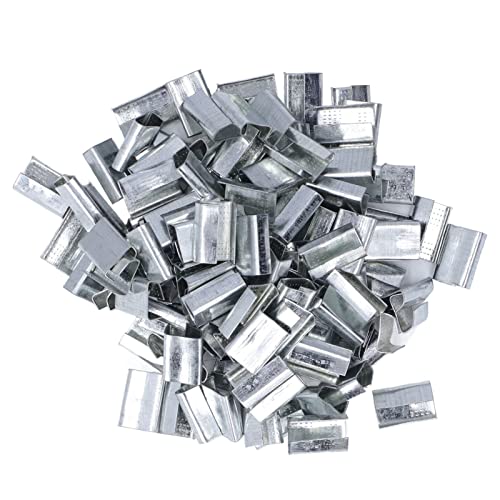 Umreifungsgerät, Banderoliergerät, Umreifungsspanner, Metall-Umreifungsschnalle, Verpackung aus Verzinktem Stahl, Offene Dichtungen Für 16 Mm Kunststoff-PET-Band von Kuuleyn