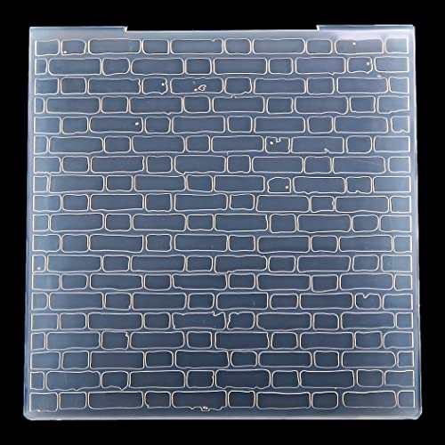Kwan Crafts Brick Wall Hintergrund Kunststoff Prägeschablonen für Kartenherstellung Scrapbooking und andere Papierbastelarbeiten 3050914 von Kwan Crafts