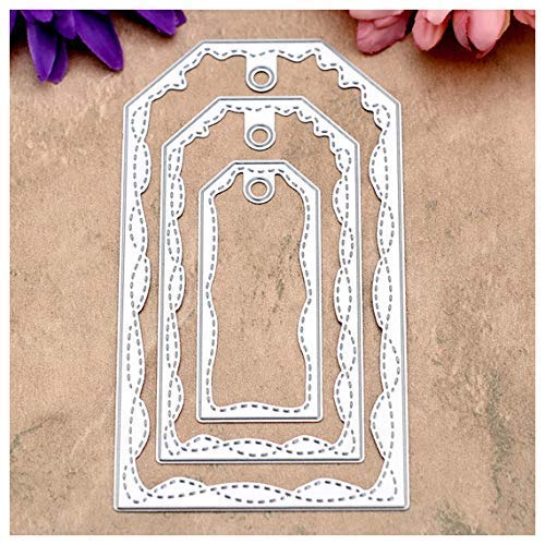 Kwan Crafts Metall-Stanzformen für Doppelnähgarn, Etikett, zum Basteln, Scrapbooking, Fotoalbum, Prägeschablone Kwan Crafts Metall-Stanzformen für Doppelnähgarn, Etikett, zum Basteln, Scrapbooking, Fotoalbum, Prägeschablone von Kwan Crafts