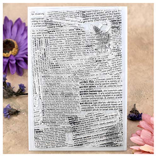 Kwan Crafts Zeitungshintergrund transparente Stempel für Kartenherstellung, Dekoration und DIY Scrapbooking Kwan Crafts Zeitungshintergrund transparente Stempel für Kartenherstellung, Dekoration und DIY Scrapbooking von Kwan Crafts