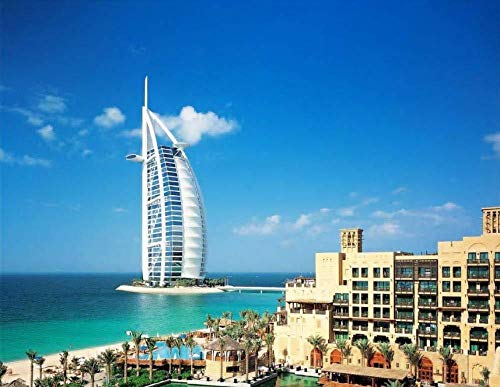 Kxch Digitales Malen nach Zahlen für Erwachsene Anfänger Dubai Burj Al Arab Hotel Leinwand Malvorlagen Moderne DIY-Kits Kunstraum Einzigartiges Dekor Geschenk Rahmenlos 40X50Cm Kxch Digitales Malen nach Zahlen für Erwachsene Anfänger Dubai Burj Al Arab Hotel Leinwand Malvorlagen Moderne DIY-Kits Kunstraum Einzigartiges Dekor Geschenk Rahmenlos 40X50Cm von Kxch