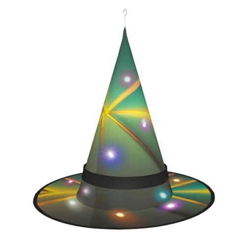 Kycvds Abstrakte geometrische Halloween-Hexenhüte sind mit Lichtern verziert, die große Halloween-Partyzubehör dekorieren. Kycvds Abstrakte geometrische Halloween-Hexenhüte sind mit Lichtern verziert, die große Halloween-Partyzubehör dekorieren. von Kycvds