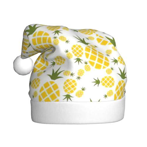 Kycvds Ananas. Weihnachtsmannmütze, Urlaub für Erwachsene, Unisex, Samt, Komfort, extra dick, für Neujahr Kycvds Ananas. Weihnachtsmannmütze, Urlaub für Erwachsene, Unisex, Samt, Komfort, extra dick, für Neujahr von Kycvds