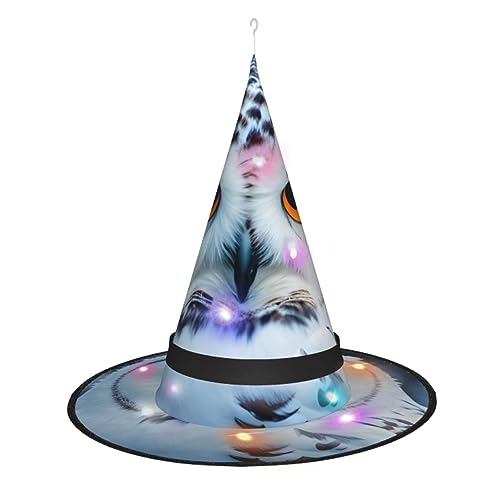 Kycvds Halloween-Hexenhüte mit Schnee-Eulen-Augen sind mit Lichtern verziert, die verwendet werden, um große Halloween-Partyzubehör zu dekorieren. Kycvds Halloween-Hexenhüte mit Schnee-Eulen-Augen sind mit Lichtern verziert, die verwendet werden, um große Halloween-Partyzubehör zu dekorieren. von Kycvds